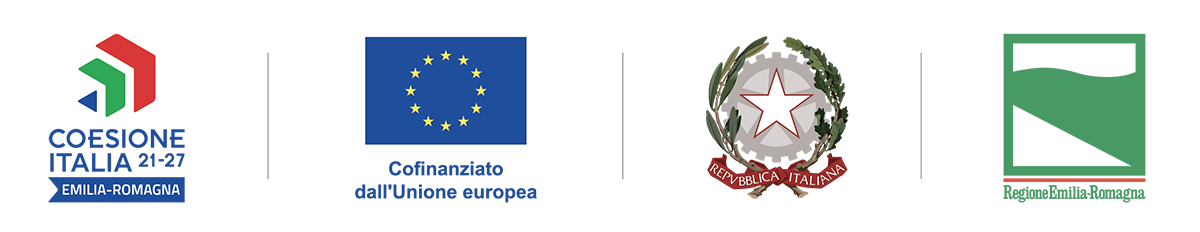 Loghi Coesione Italia, UE, Repubblica Italiana e Regione Emilia Romagna